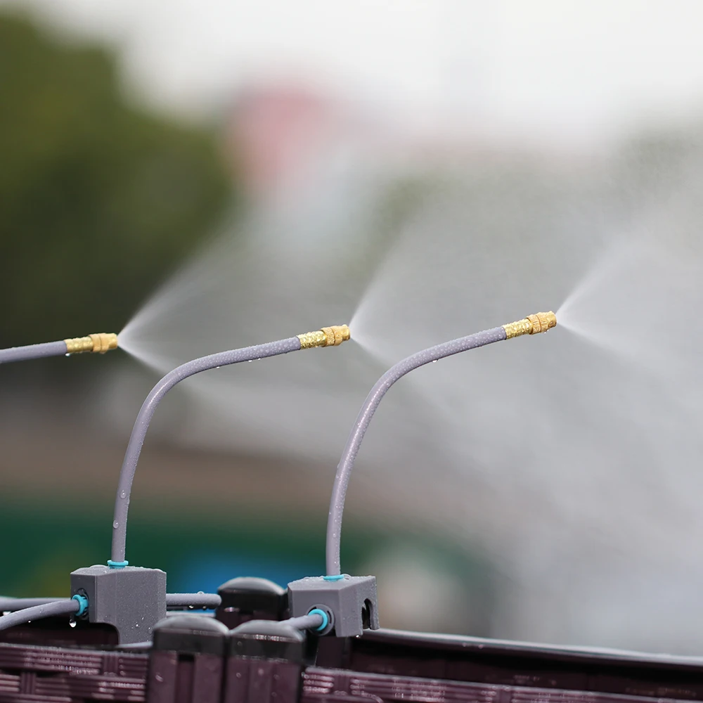 20/30/50CM OD-6mm 360&deg; Free Bending Brass Nozzle, Quick Connect Adjustable Spray Sprinkler for Garden Misting Irrigation System, garden sprinkler, plants irrigation kits, garden irrigation nozzle, drip irrigation sprinklers