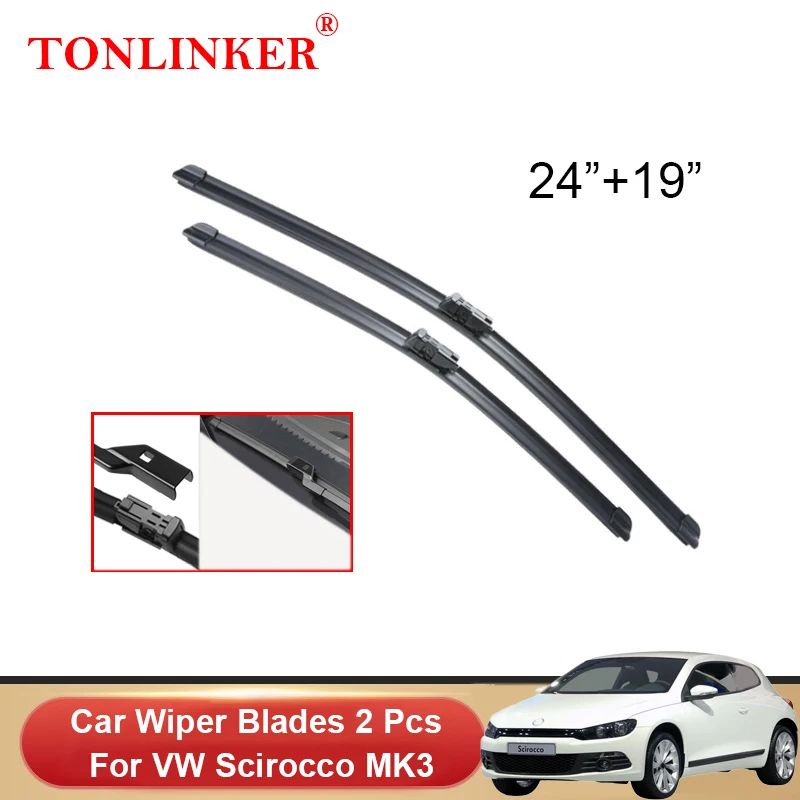 TONLINKER escobillas de limpiaparabrisas delanteras para accesorios para Volkswagen VW Scirocco MK3,2009 2010 2011 2012 2014 2016 2017| | - AliExpress