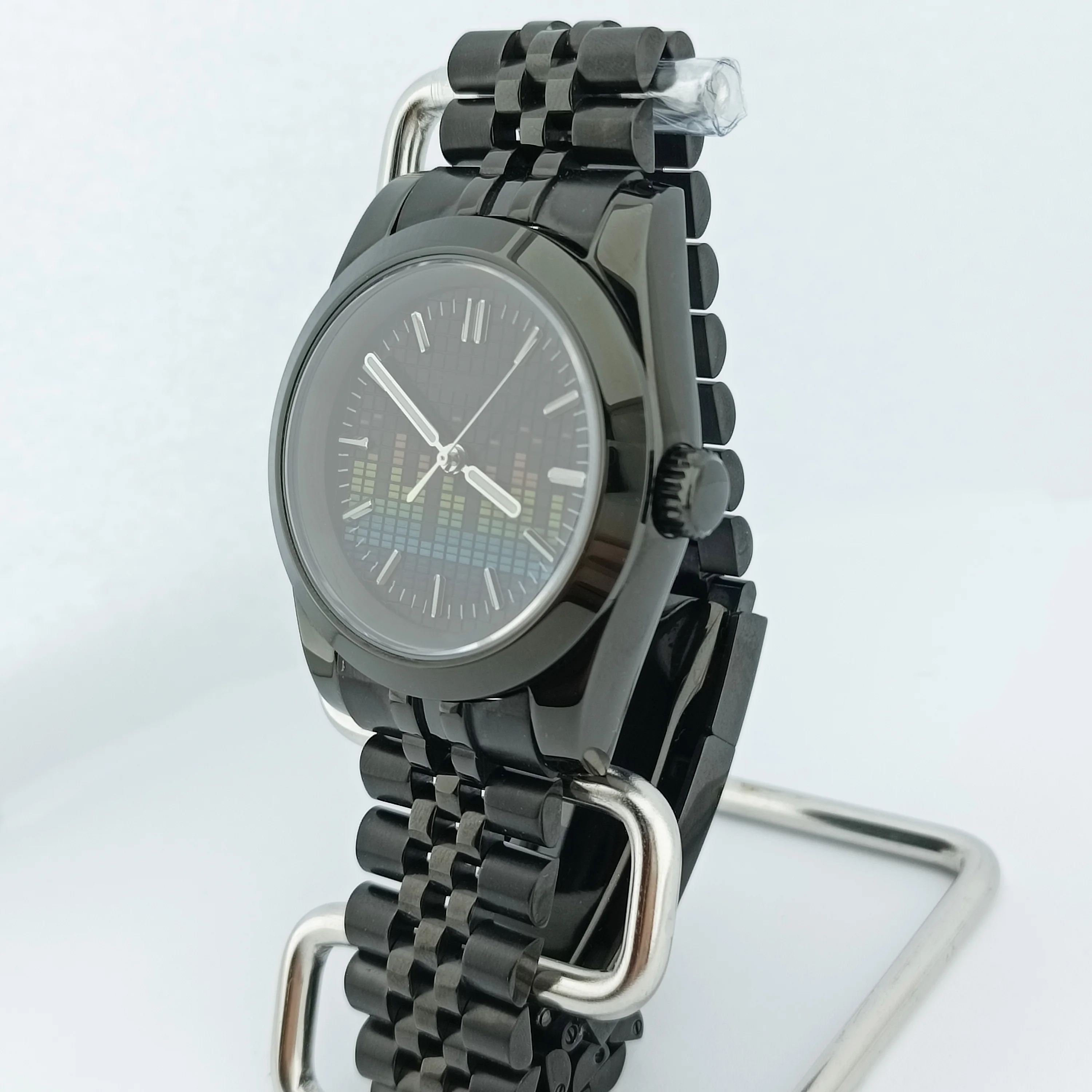 39mm Men Watch DJ Dial Automatic Mechanical Watch Sapphire Glass Case Waterproof Green Luminous Custom logo