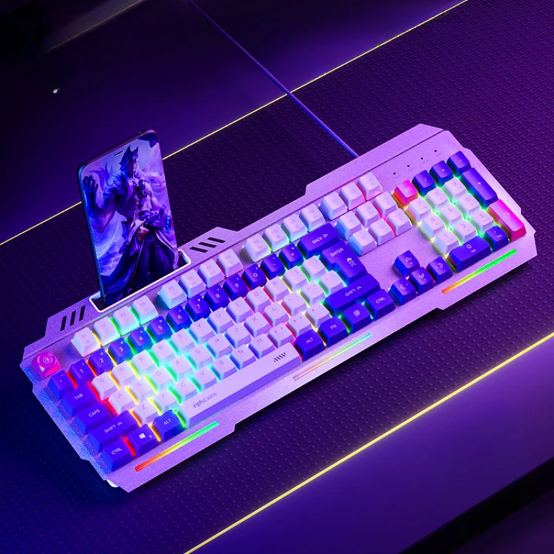 

K9 Mecha Keyboard and Mouse Set Wired Game Color Matching E-Sports Office Mute Boys Computer USB