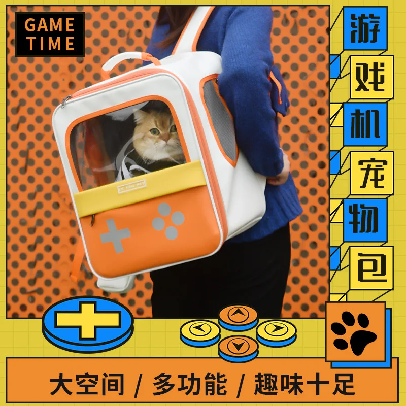 

Cat Space Capsule Transparent Cat Carrier Bag Breathable Pet Carrier Small Dog Cat Backpack Travel Cage Handbag for KittenPuppy