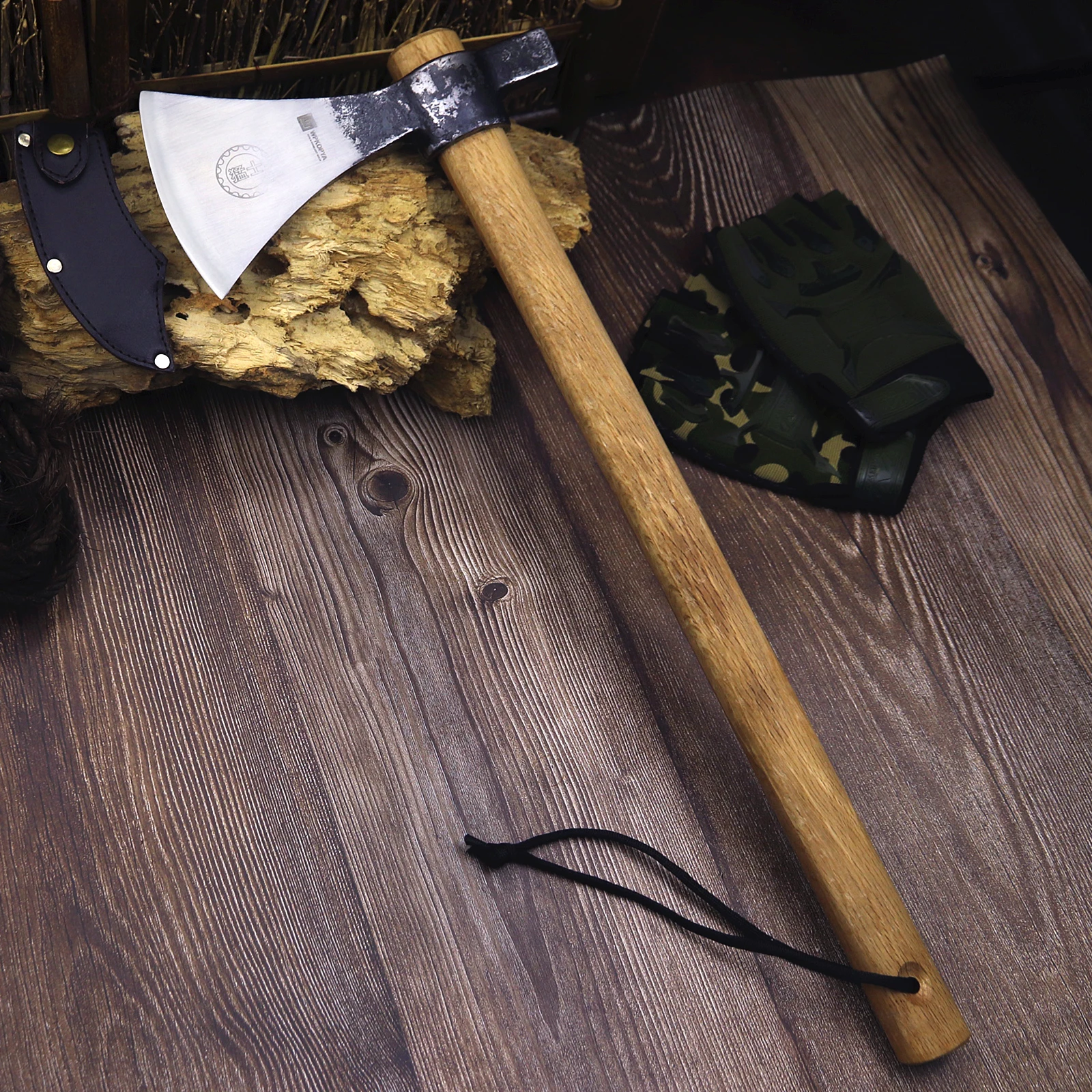 WPKOPYA (USA) Removable hunting outdoor axe, jungle survival axe, camping beech axe, logging axe 2