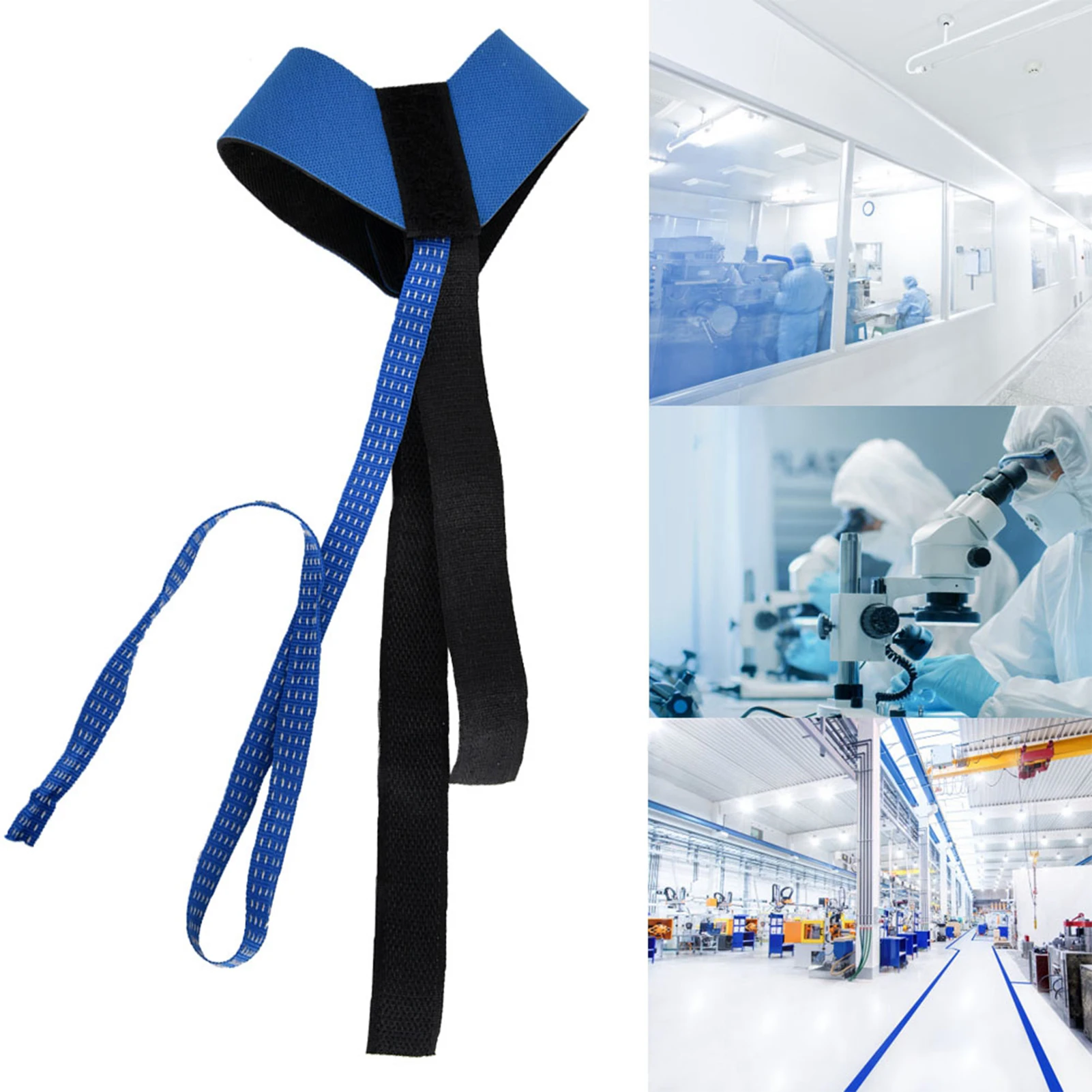 Anti Static Strap Heel Grounder Anti Static Ankle Heel Strap Adjustable Foot Grounder Blue & Black Foot