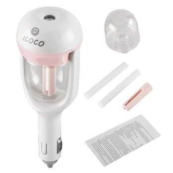 미니 자동차 가습기 스팀 공기 청정기 아로마 디퓨저, 에센셜 오일 아로마 테라피 디퓨저, 자동차 미스트 메이커 분무기