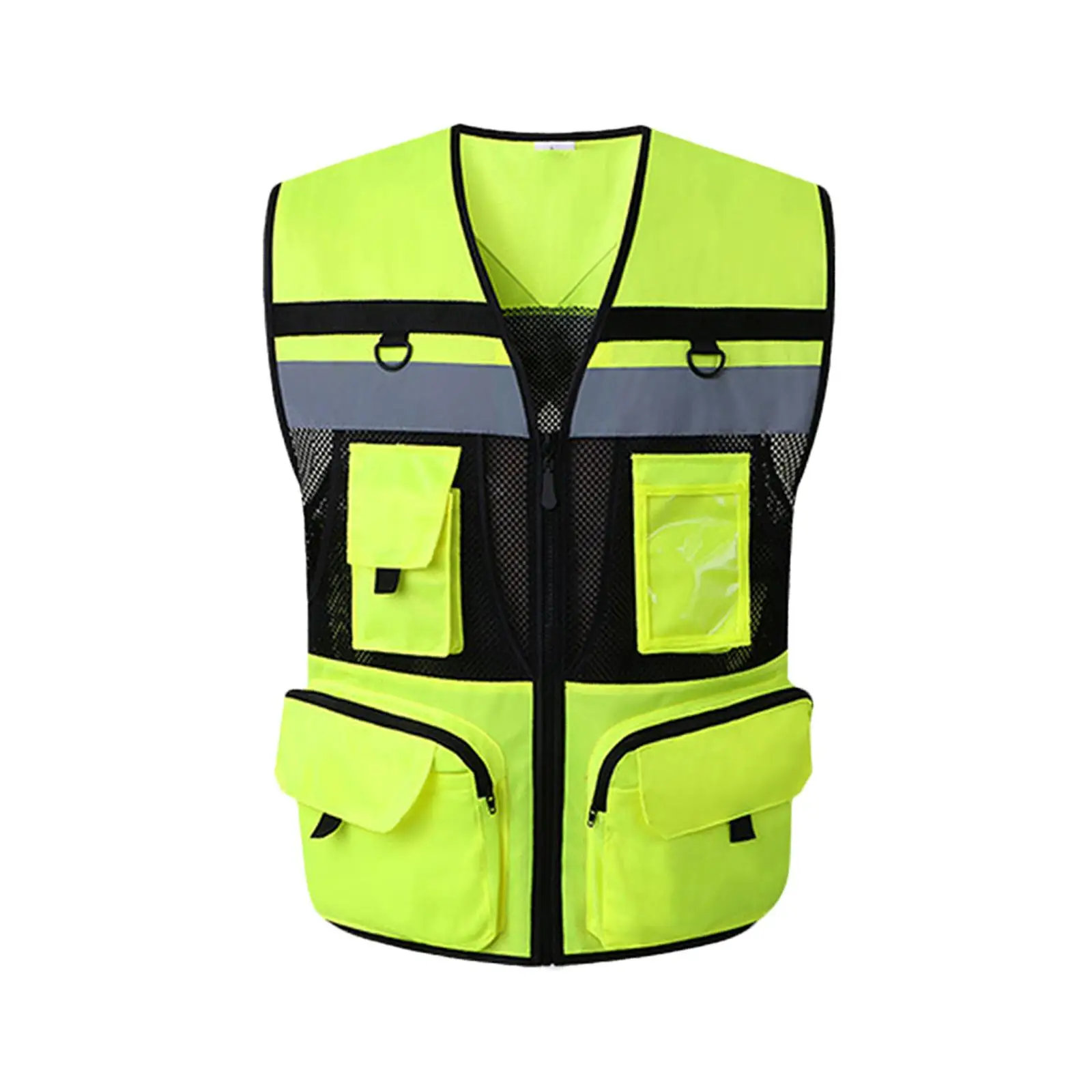 Reflective Safety Vest Resistant/Lightweight High Visibility with Reflective Strips Working Clothes Motorcycle Cycling Sports