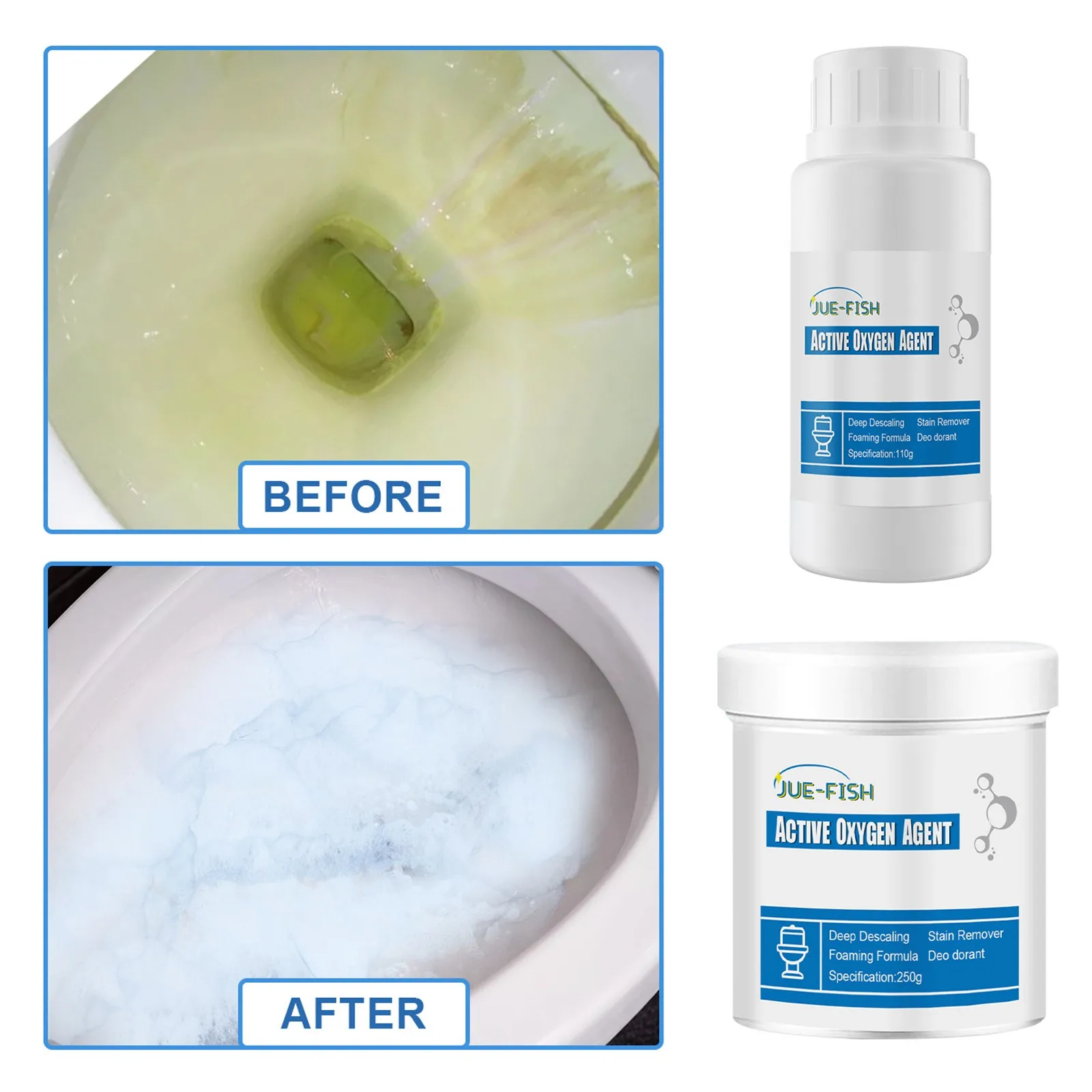 Toilet Bowl Active Oxygen Agent Powerful Cleaning Decontamination Soap for Baby Bottles