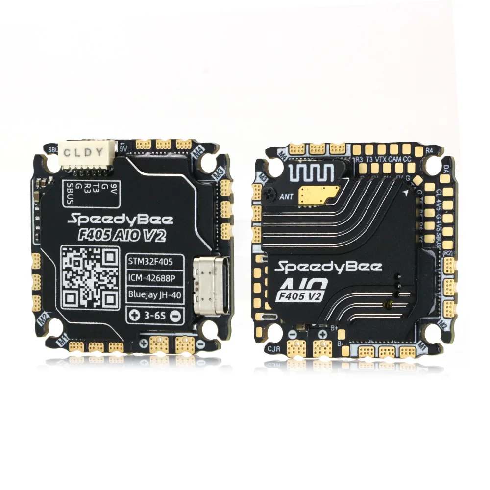 SpeedyBee F405 AIO V2 35A 40A Blue-jay 25,5x25,5 3-6S Управление полетом и интегрированный контроллер ESC для модели самолета thumbnail 2