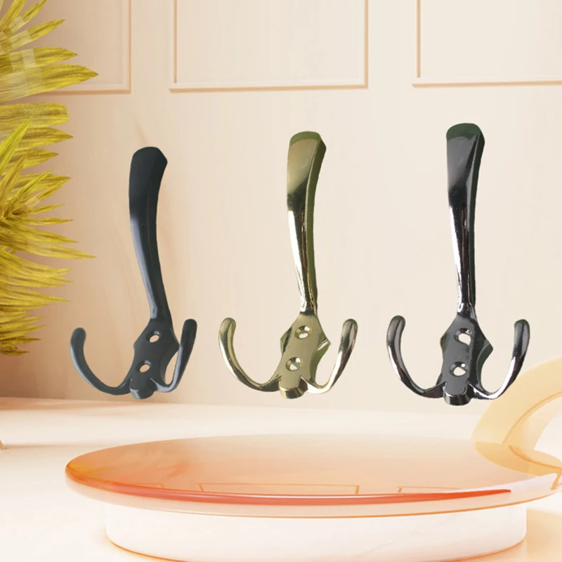 3/2 Hooks Coat Hook Wall Mounted Robe Clothes Rack Hat Wall Hanger Bedroom Entryway Clothes Coat Hook clothes and hat rack clothes hook