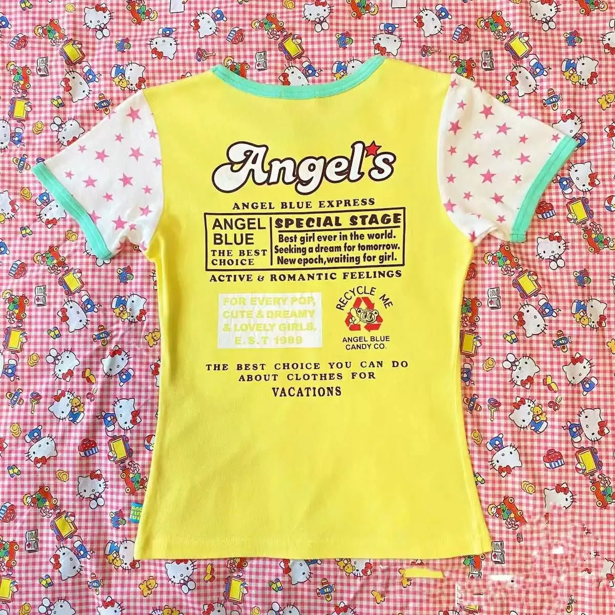 Mezzopiano Japanese Teenage Girl Dress Replica Vintage T-shirt Top