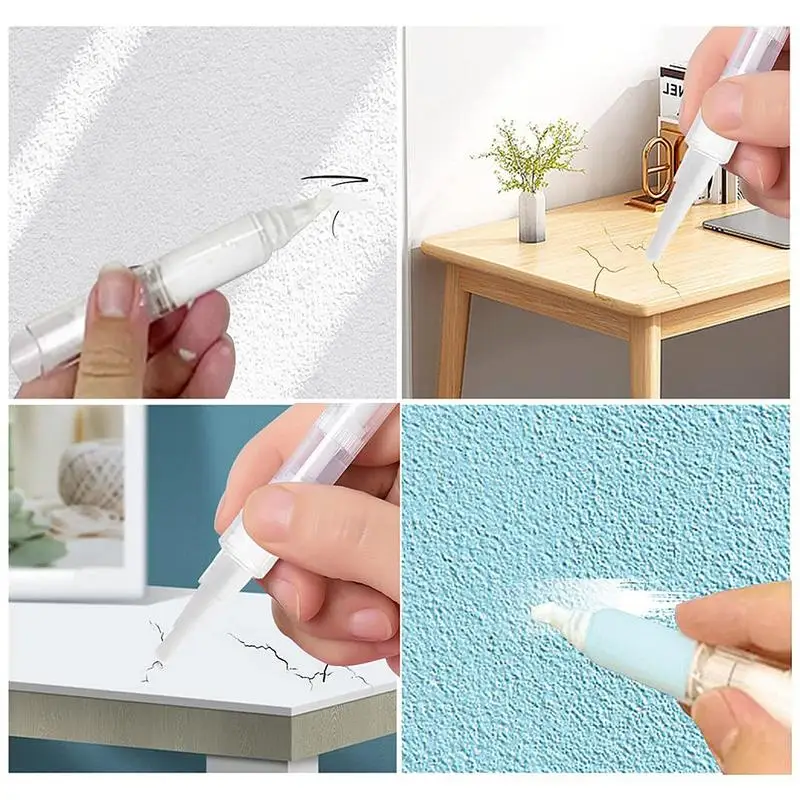 Household Touch Up Paint Pens Universal Wall Furniture Scratch Repair Brush Refillable Leak-Proof Paint Brush Pen With Injector