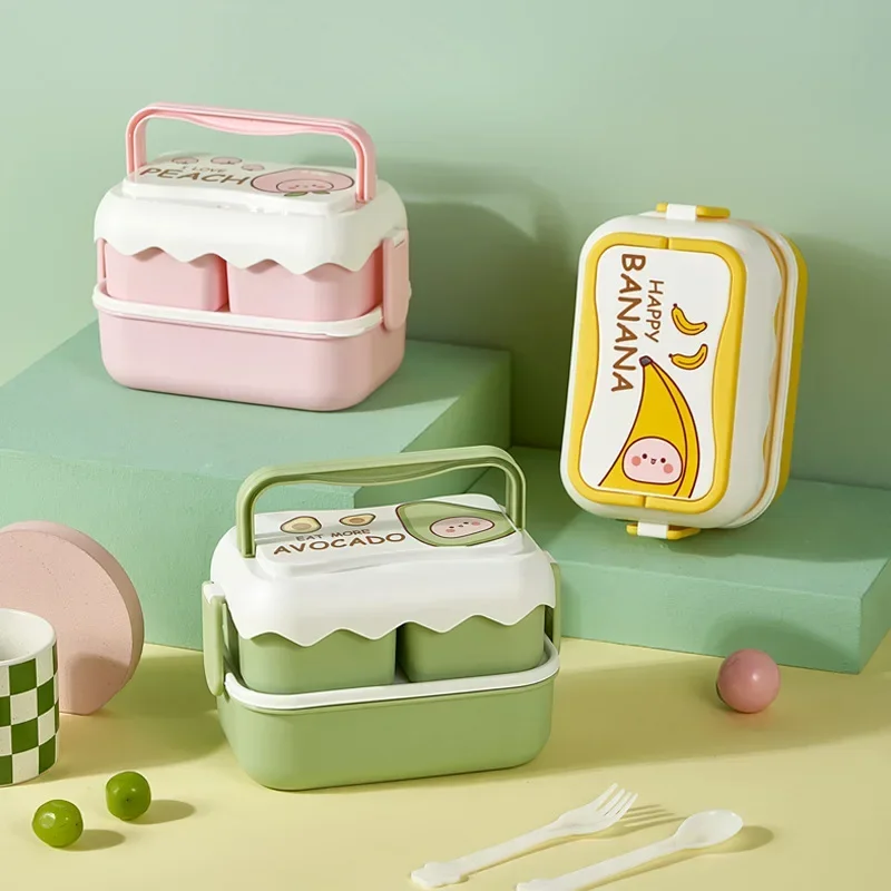 Double Layered Sealed Plastic Lunch Box