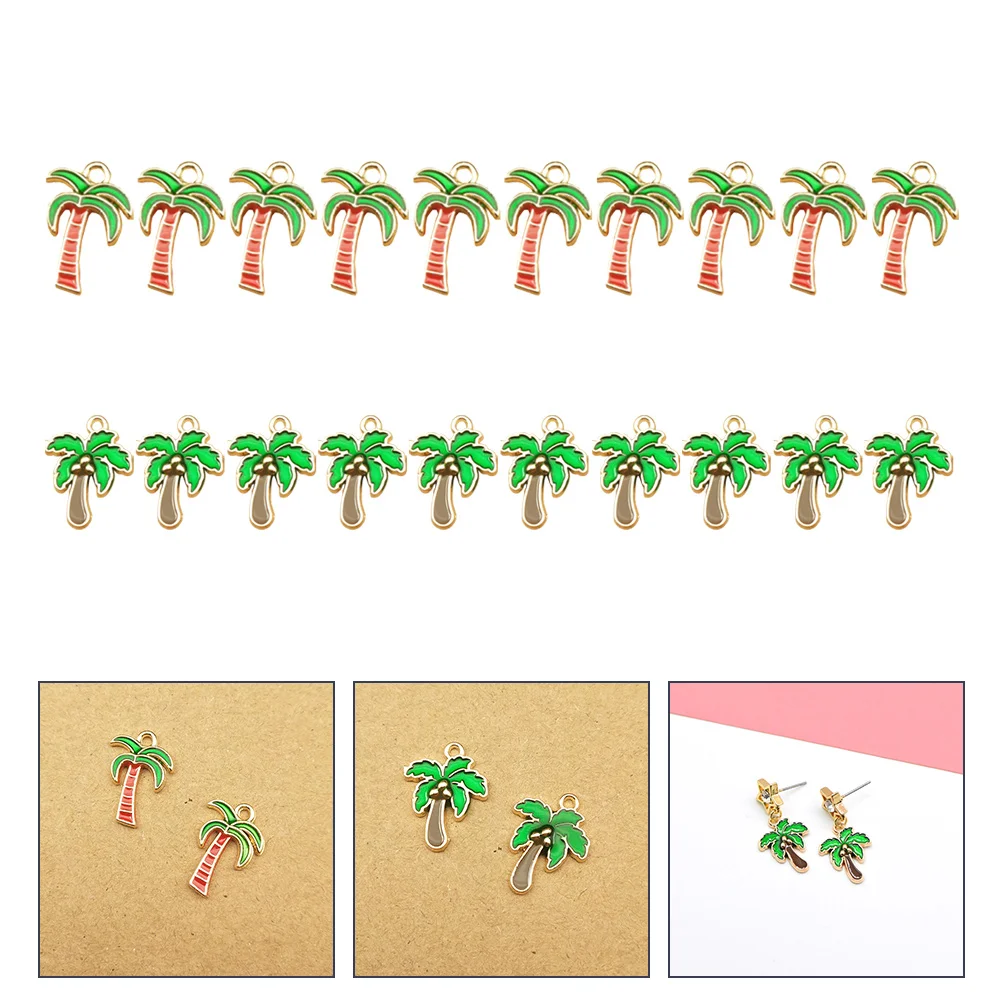 

20 Pcs Summer Accessories Jewlery Hawaii Jewelry Findings Alloy Necklace Earring DIY Pendant