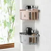 Kitchen Free Hole Shelf Bathroom Shower Shelf Corner Bathtub Wall Mounted Shelf Storage Rack Organizer Kitchen Accessories 3