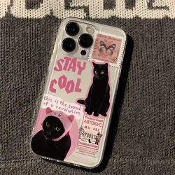 Creative Black Cat Phone Case - Stylish Soft Cover Design for RedmiNote 13 Pro 5G (T9366)