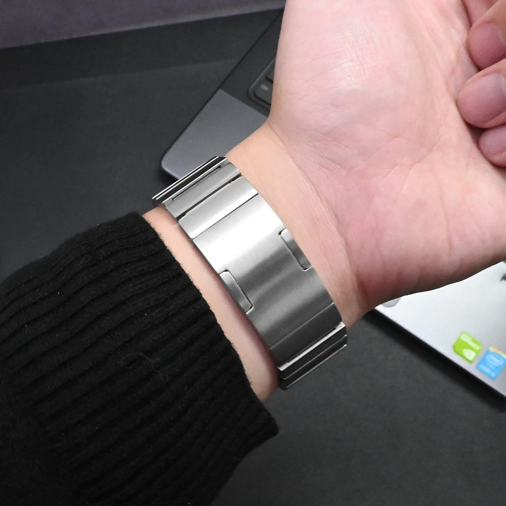 Titanium No Gaps Link Bracelet - Quick Fit Band Strap