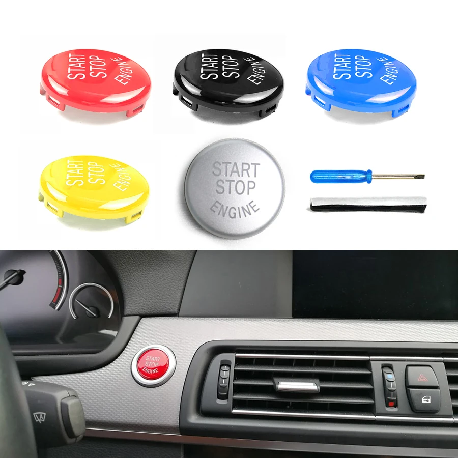 Car Engine START STOP Button Replace Cover Switch For BMW E81 E82 E87 E88 E30  E46 E90 E91 E92 E93 E34 E39 E60 E61 E38 E89 E64