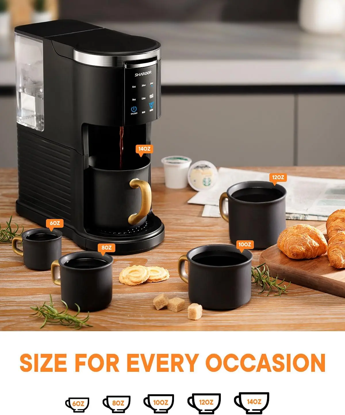 Mecity Coffee Maker 3-in-1 single cup coffee maker for K pod coffee  capsules, ground coffee makers, loose tea makers - AliExpress