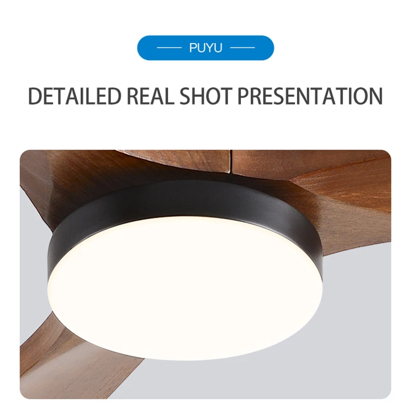 36 42 52 56 Inch Ceiling Fan LED Ceiling Fan Lights LED Fan Light 3 Speed Adjustable Remote Control for Bedroom Living Room