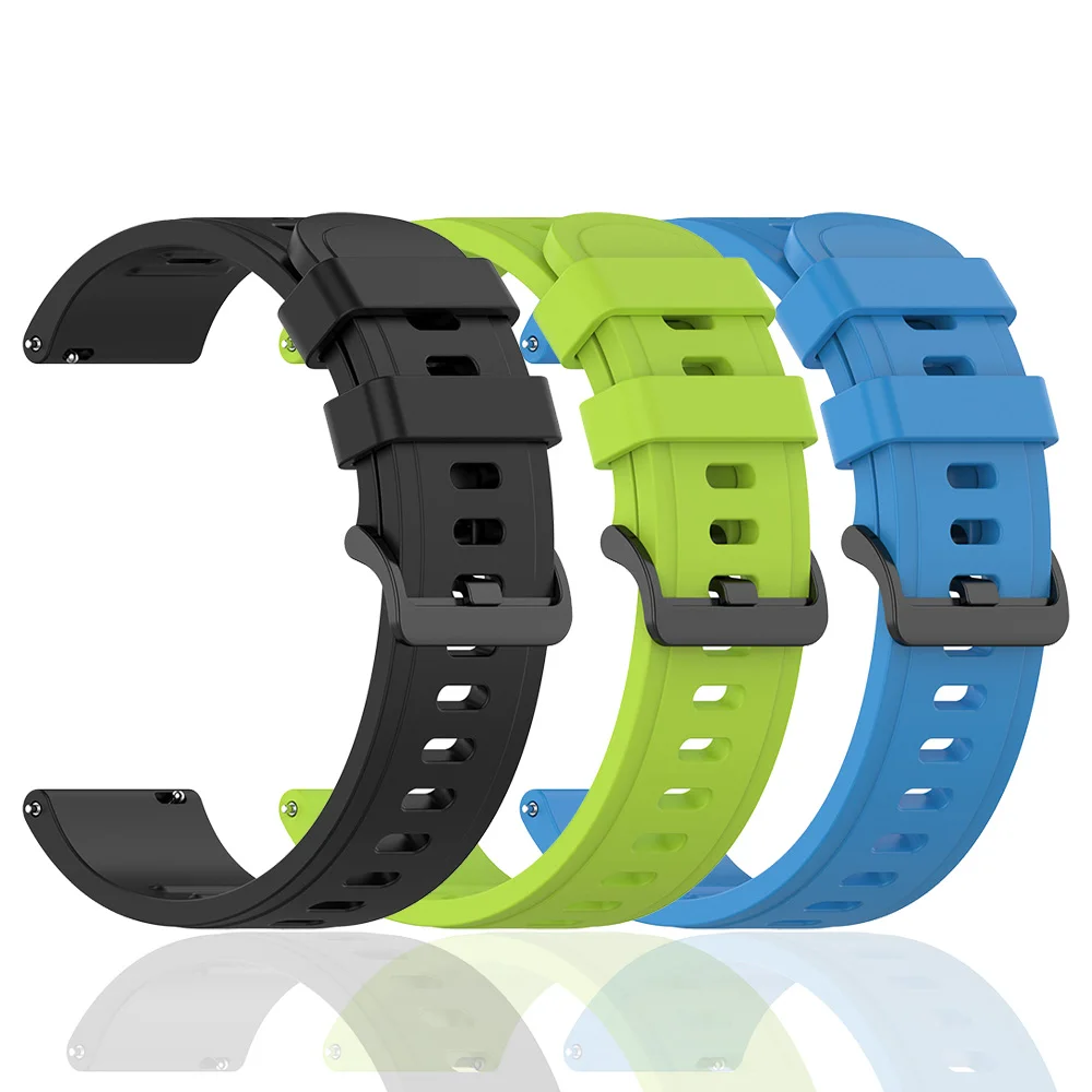 Silicone Sports Watch Strap, 22mm – Enhanced Comfort for Active Lifestyles