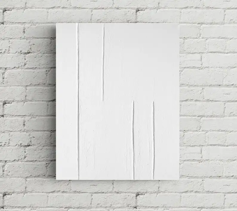 

White Textured Abstract Painting Abstract Minimalist Painting Canvas Trending Texture Art Modern Living Room DecorBig oil huge