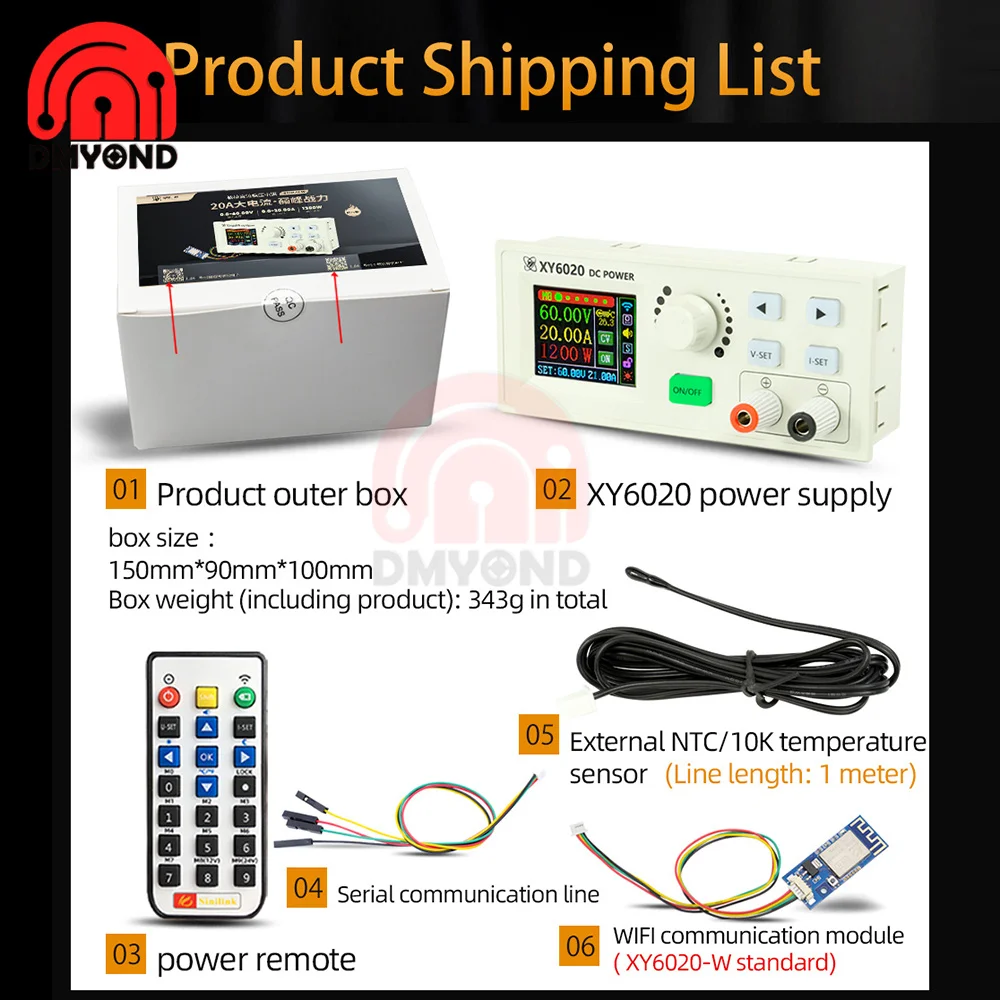 XY6020 CNC Adjustable DC Regulated Power Supply Constant Pressure
