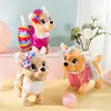 Robot Dog Toy Electronic Plush Puppy Walk Bark Sing Songs Music Animal Leash Controled Electric Pet For Kids Birthday Gift 2