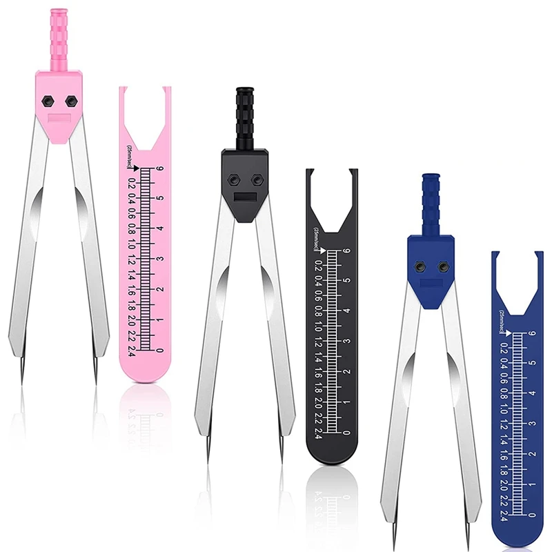 Регулируемый ЭКГ штангенциркуль 3 шт. из нержавеющей стали для медсестер