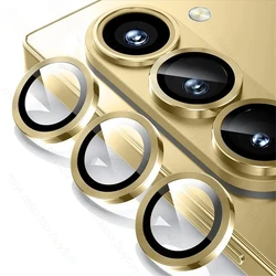 Aluminum Alloy Ring Case with Metal Lens Protector for Samsung Galaxy ZFold Series (Gold)