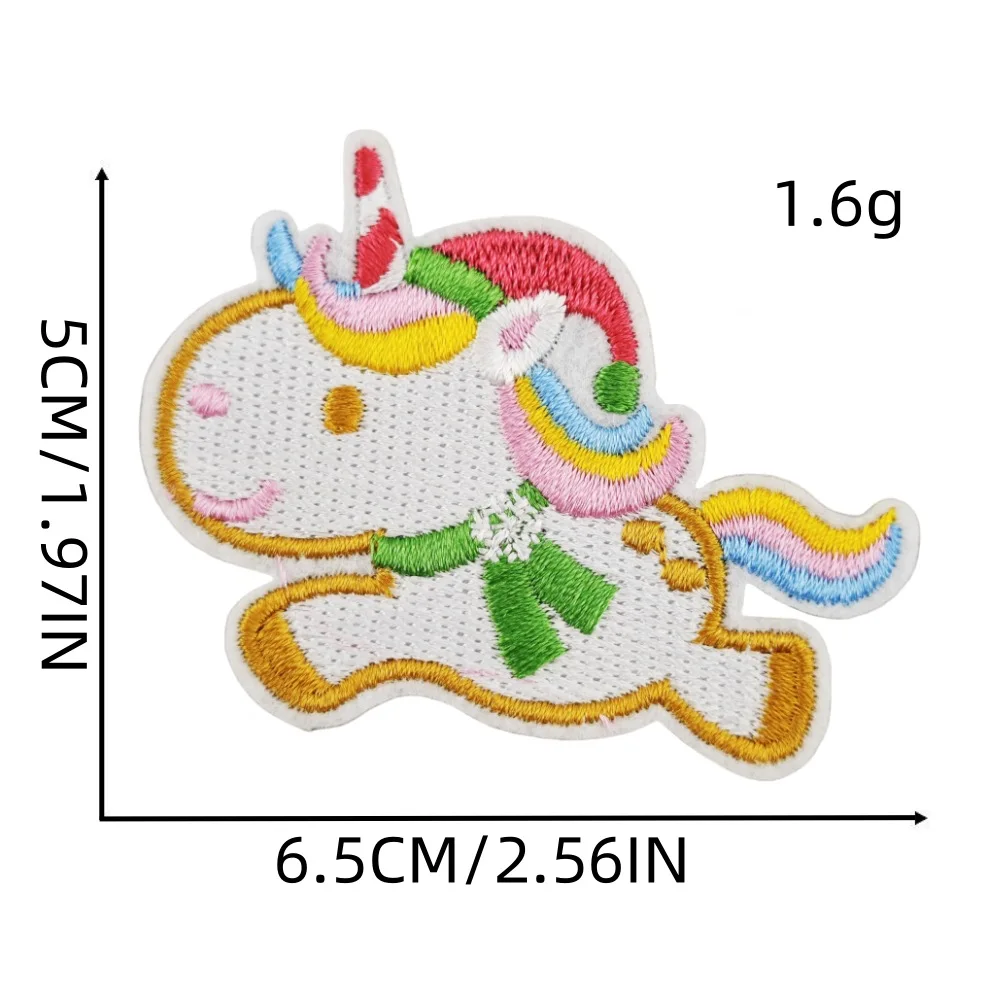 Weihnachten Niedlichen Cartoon Bügeln Stickerei Patches Schneemann Bär Kinder Kleidung Dekoration Applique DIY Haarband Broschen – Detail 7