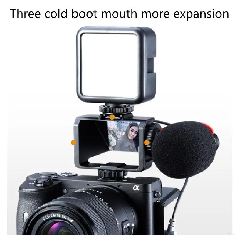 F3MA Vlog Live Streaming Outdoor Bracket Mirrorless Camera Party Accessories Gift Lightweight Selfie Screen for