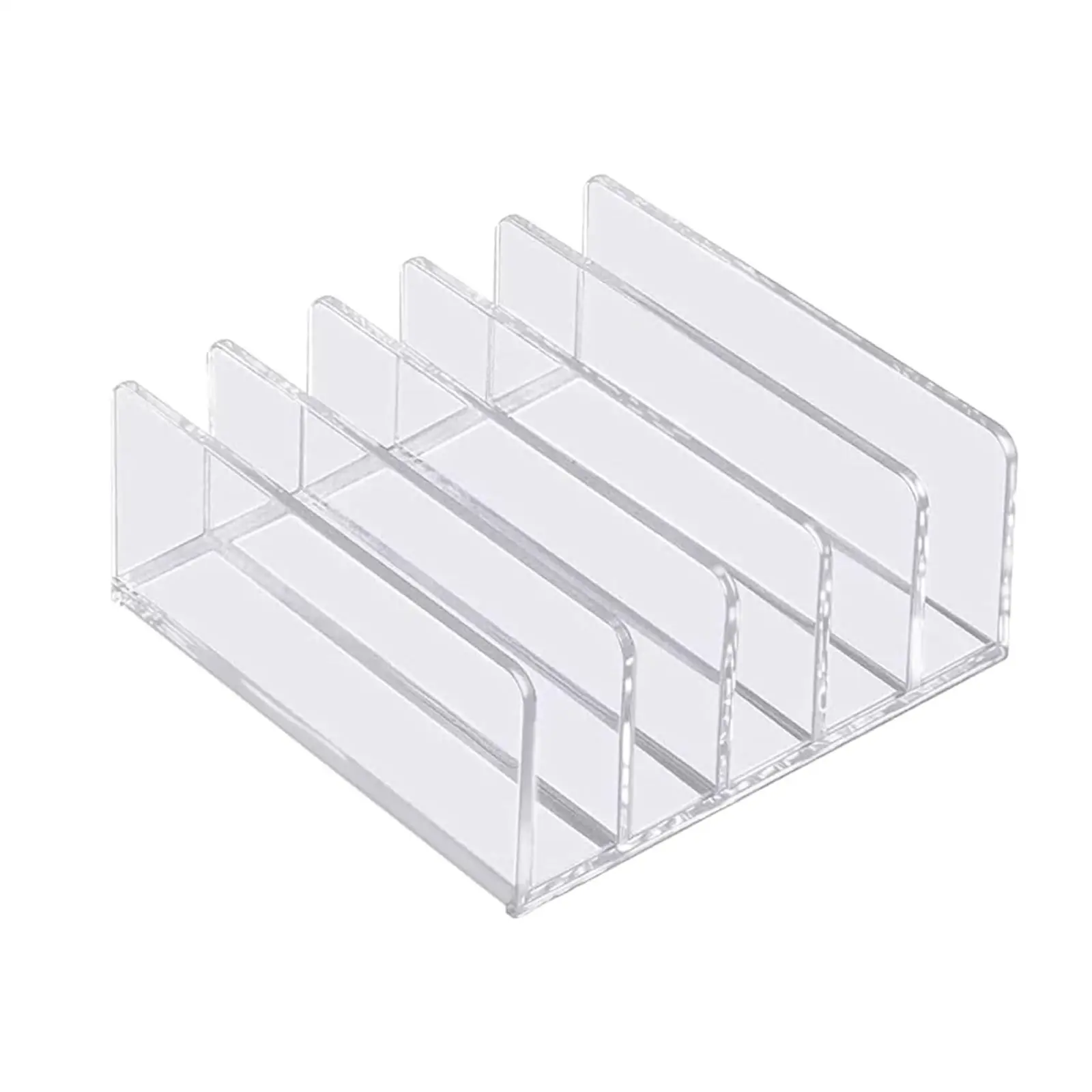 Acrylic Desk Organizer Acrylic Vertical Desktop File Holder for Envelope Document Mail Holder Office Supplies Brochures Document