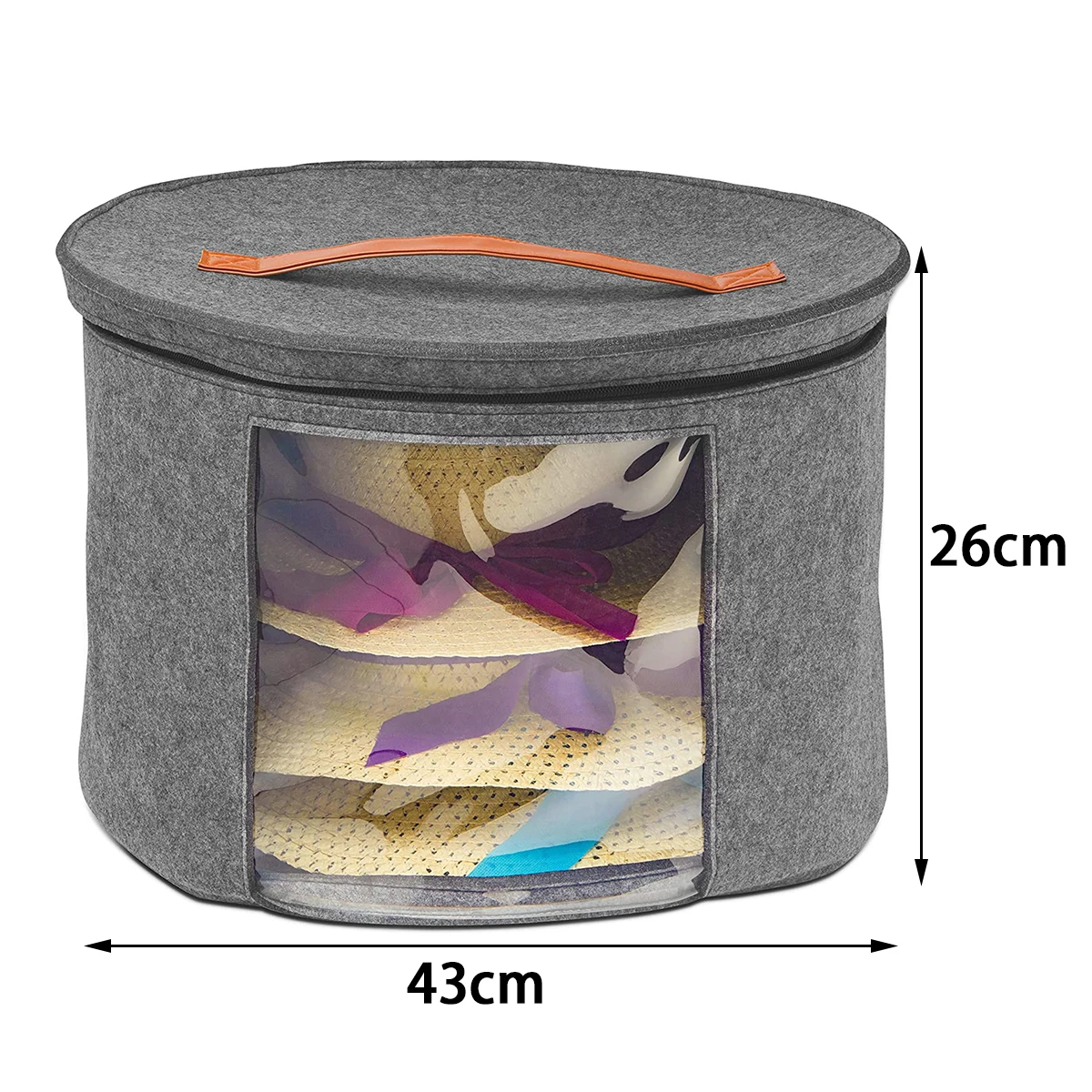 Felt Storage Box for Hats and Clothes Organization