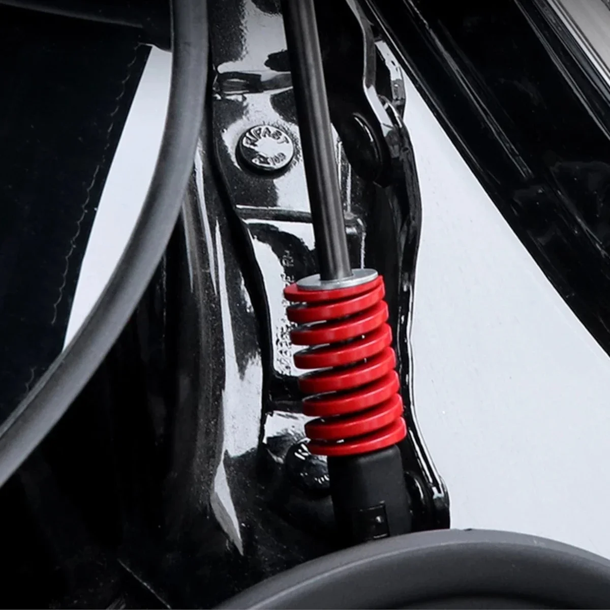 Red Auxiliary Spring Car Gas Struts Spring Shocks For Rear Trunk Tailgate Damper Strut Bars Spiral Stamping 2/4/8PCS