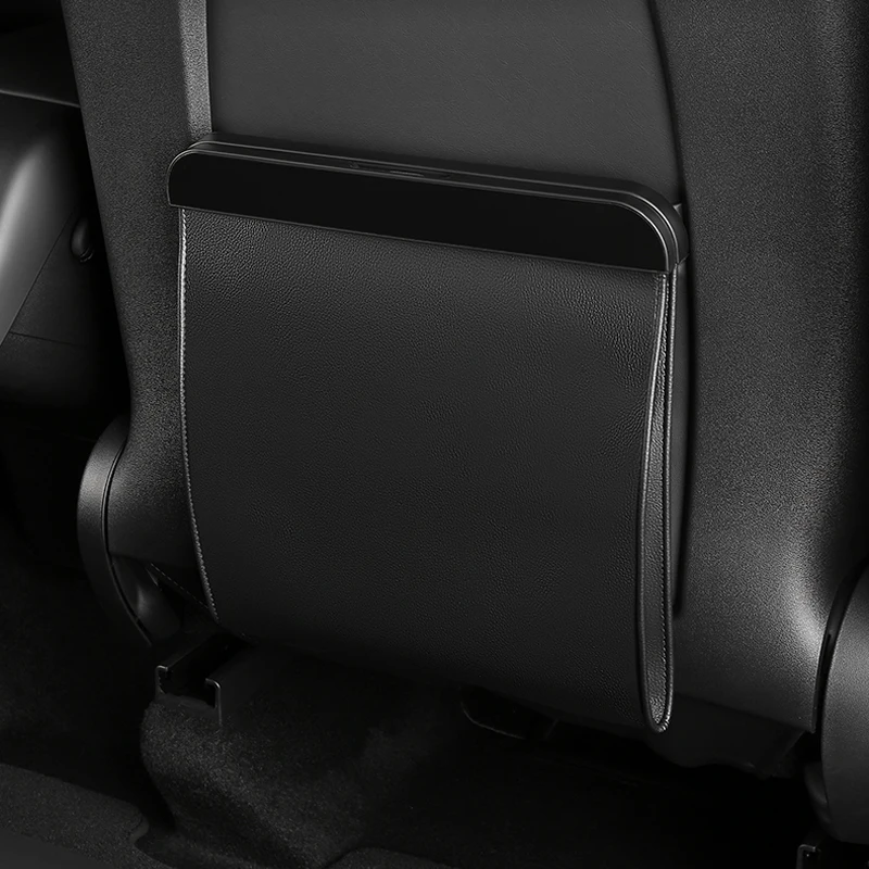 For Tesla Model 3 Y Car Garbage Bag Waterproof Magnetic Adsorption Trash Back Seat Hanging Storage Pocket