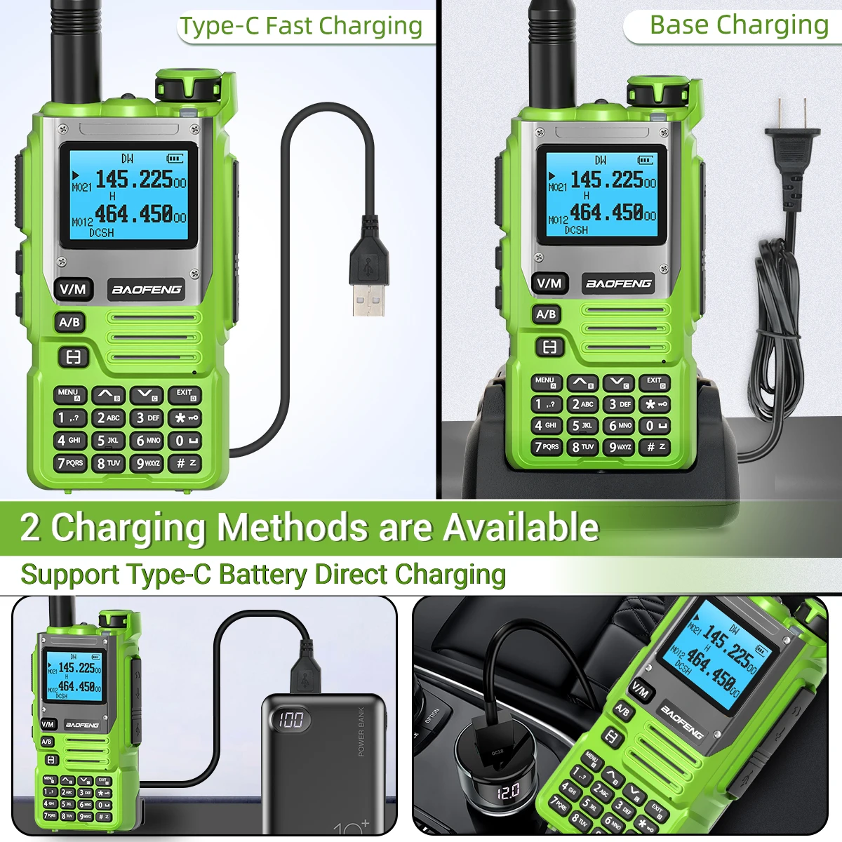 Baofeng UV-K61 Walkie Talkie Multi Band Wireless Copy Frequency 999CH Type-C UHF VHF DTMF NOAA FM UV-5R Upgraded UV-K6 Ham Radio 4