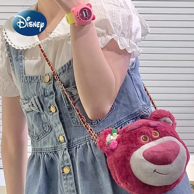 Disney Winnie The Pooh New Plush Bag Cartoon Cute Girl Plush Shoulder Bag Luxury Brand Fashion Girl Crossbody Bag Birthday Gift