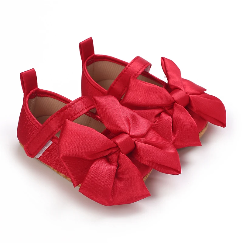 New Western-style Bow Princess Shoes For Infants And Young Children Aged 0-18 Months Soft And Non Slip Walking Shoes 5