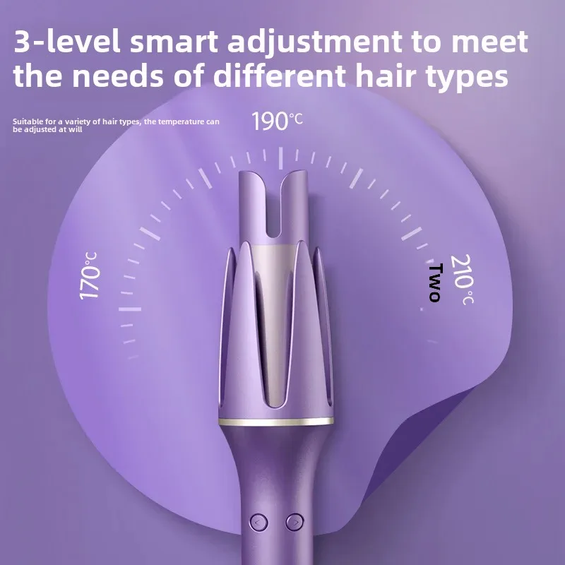 Automatic Curling Iron Large Wave Electric Rotating Hair Curler Ceramic Coating Damage-Free Lazy Person Essential Hair Tool