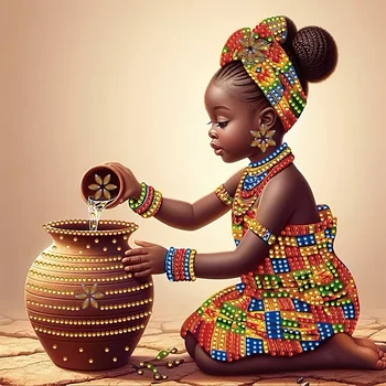 Jar Girl Canvas Wall Art