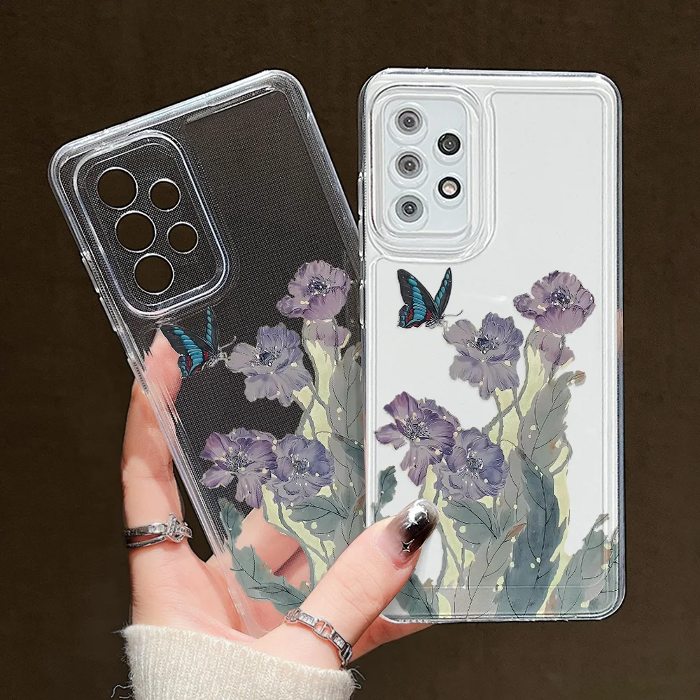 Elegant Flower Clear Protective Case