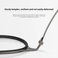 Оправа для очков, литературные титановые очки высокого градуса, мужские японские овальные очки, маленькая оправа из чистого титана — изображение 3