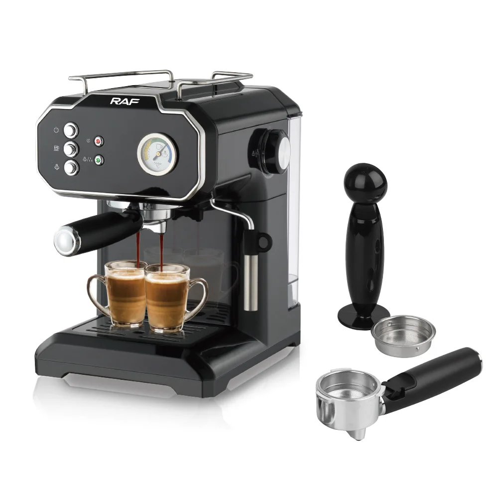 Compact Semi-Automatic Espresso Coffee Machine with High Pressure Steam for Home and Office