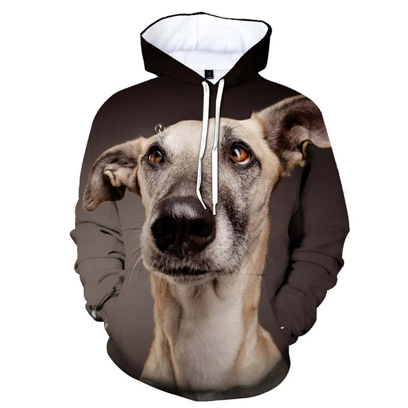 thumbnail image 1 of Sudadera con capucha con estampado 3D de animales divertidos y lindos para hombre, sudadera con capucha con patrón de pastor alemán, ropa de calle de manga larga, 1 of 5