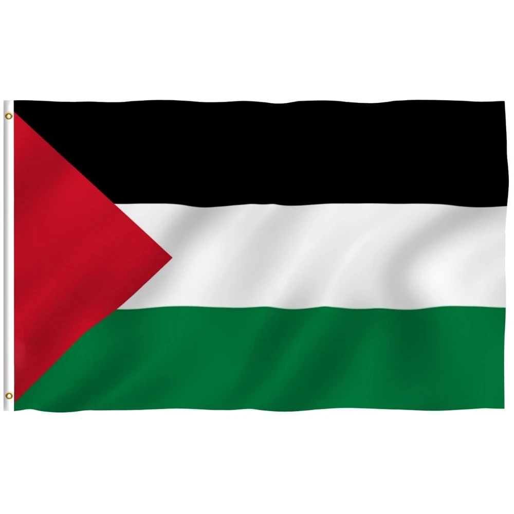 90x150cm Palestine Flag Polyester 3x5Ft PSE Hanging Palestinian Flags  Banner Home Decoration for Outdoors High Quality