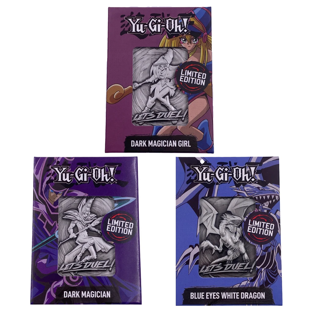 Yu-Gi-Oh Tcg Black Magic Girl / Blue-Eyed White Dragon Steel Metal Card La Versione Originale È Limitata Al 9995