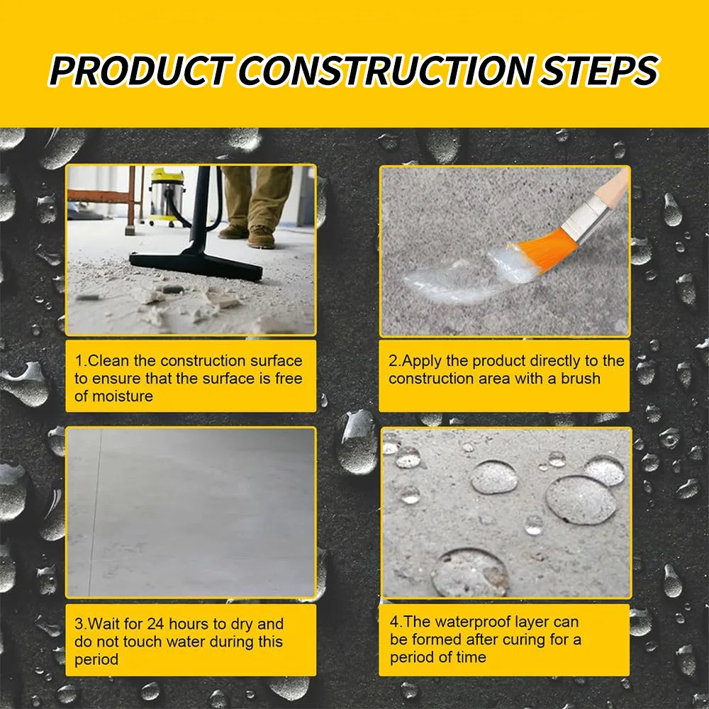 Waterproof coating acrylic acrylic pure exterior wall transparent waterproof glue toilet free brick leak