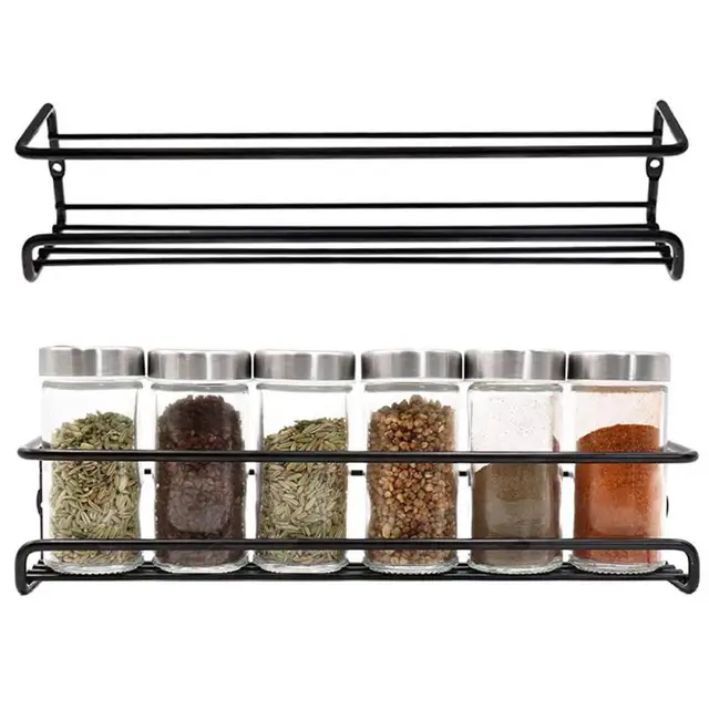 Wall-Mounted Kitchen Spice Rack 1