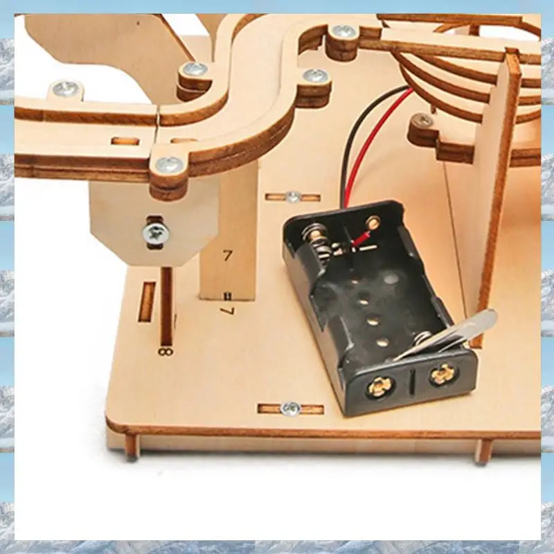 L81A 2025-DIY 기술은 나무 전기 공을 만듭니다. 나무 전기 트랙볼 수제 빌딩 블록 조립 퍼즐