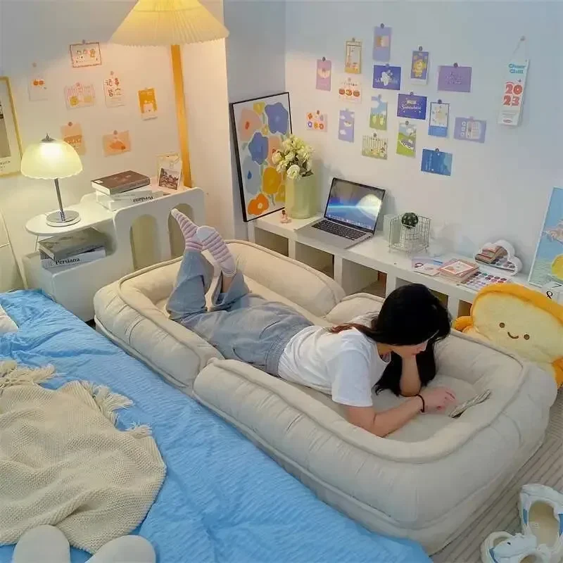 Multifunction Folding Sofa Bed Comfortable Modern Living Room Sofas Individual Lazy Sofa for Bedroom Chaise Lounge Furnitures 5