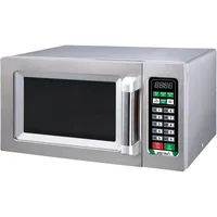 EMW-1000ST Commercial-Grade Microwave Oven, .9 Cubic Feet, Silver 20.12"D x 16.97"W x 12.24"H Capacity 0.9 Cubic Feet 1